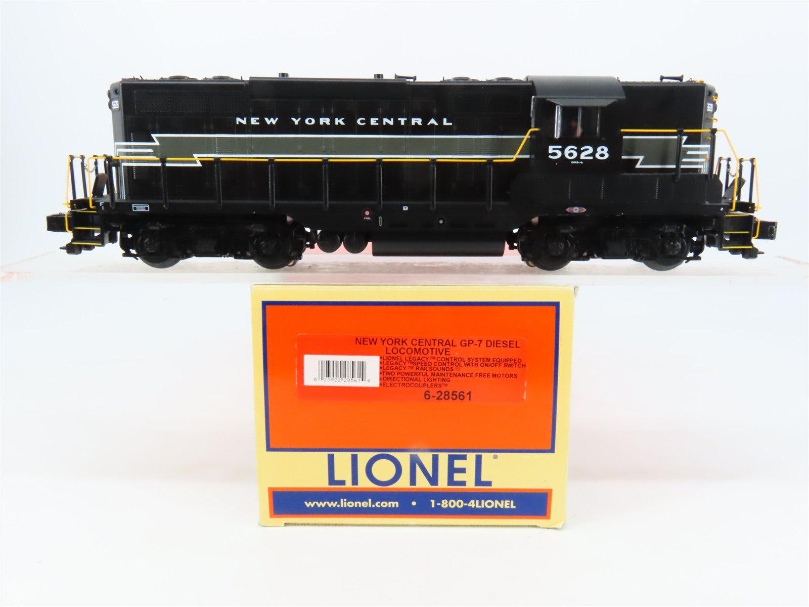 O 3-Rail Lionel 6-28561 NYC New York Central GP7 Diesel #5628 w/ LEGACY & Sound