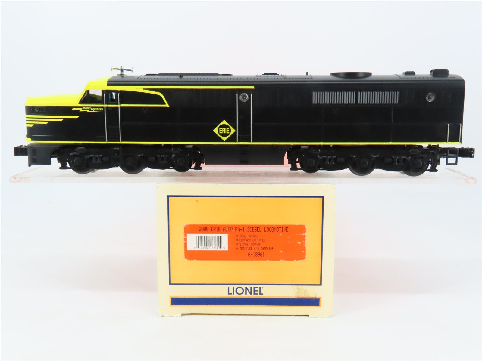 O Gauge 3-Rail Lionel 6-18961 ERIE Railroad ALCO PA-1 Diesel #850 w/ TMCC