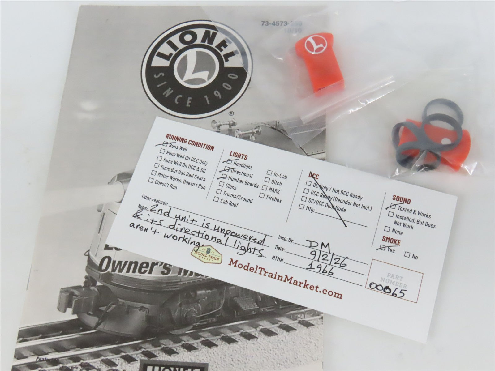 O Gauge 3-Rail Lionel 6-34640 GTW F3A/A Diesel Set w/ LEGACY & Sound
