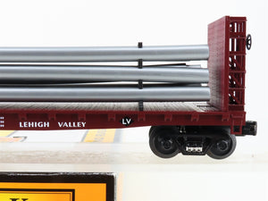 O Scale MTH 30-76015 LV Lehigh Valley Bulkhead Flat Car 10051 RTR
