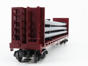 O Scale MTH 30-76015 LV Lehigh Valley Bulkhead Flat Car 10051 RTR