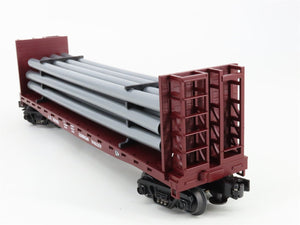 O Scale MTH 30-76015 LV Lehigh Valley Bulkhead Flat Car 10051 RTR