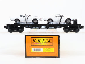 O Scale MTH 30-7680 MTH Transport Flat Car w/ ERTL '70 Chevelles 1970 RTR