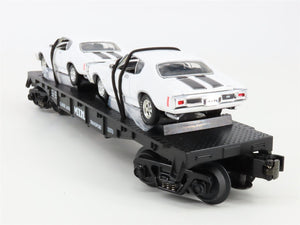 O Scale MTH 30-7680 MTH Transport Flat Car w/ ERTL '70 Chevelles 1970 RTR