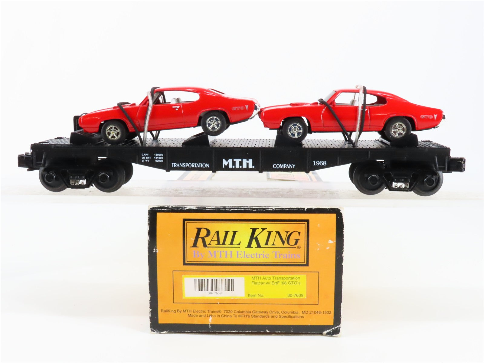 O Scale MTH 30-7639 MTH Flat Car 1968 RTR