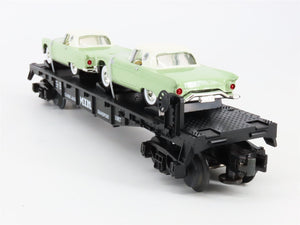 O Scale MTH 30-7613 MTH Transport Auto Transport Flat Car w/T'Birds 1957 RTR