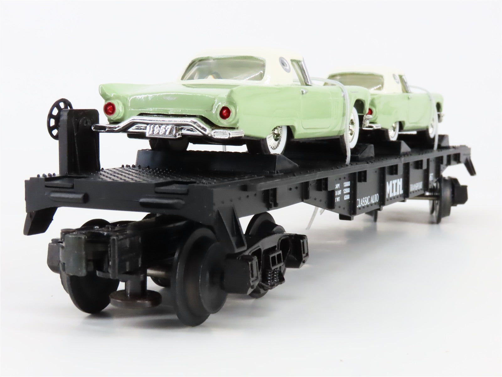 O Scale MTH 30-7613 MTH Transport Auto Transport Flat Car w/T'Birds 1957 RTR