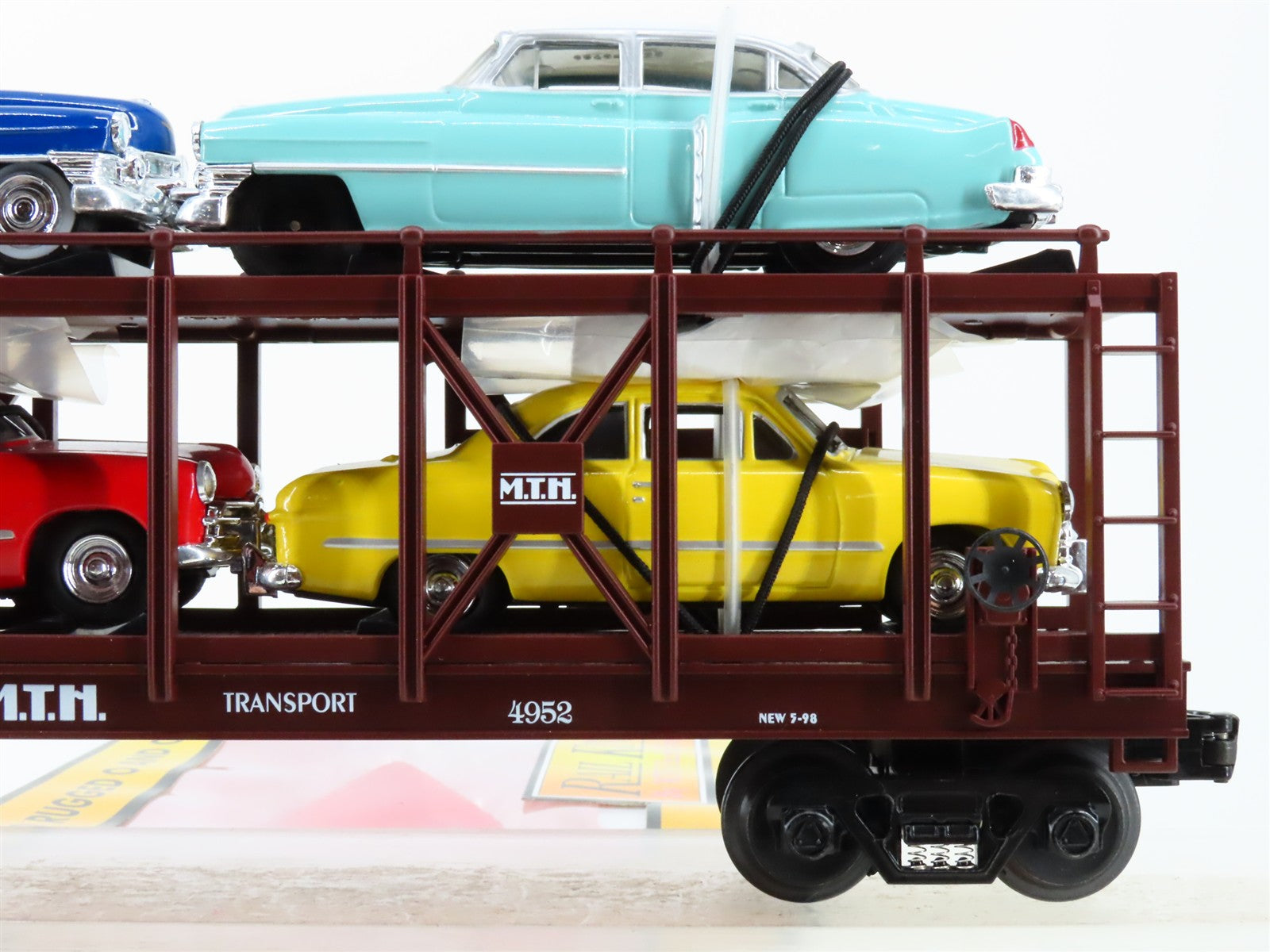 O Scale MTH 30-7628 MTH Transport Auto Carrier 4952 RTR