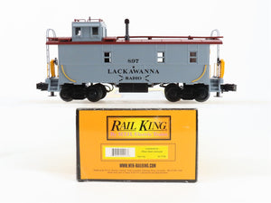 O Scale MTH 30-7746 Lackawanna Offset Steel Caboose Lighted Factory Interior RTR