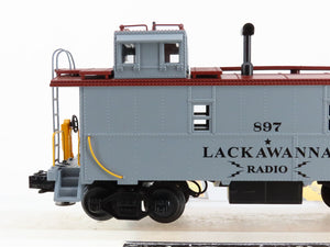 O Scale MTH 30-7746 Lackawanna Offset Steel Caboose Lighted Factory Interior RTR