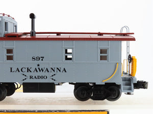O Scale MTH 30-7746 Lackawanna Offset Steel Caboose Lighted Factory Interior RTR
