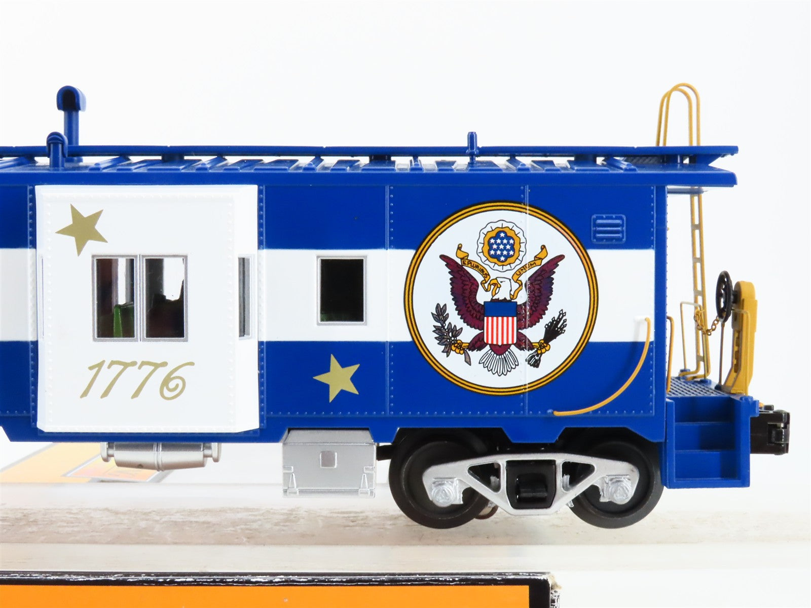 O Scale MTH 30-20433a Freedom Bay Window Caboose Lighted Factory Interior RTR