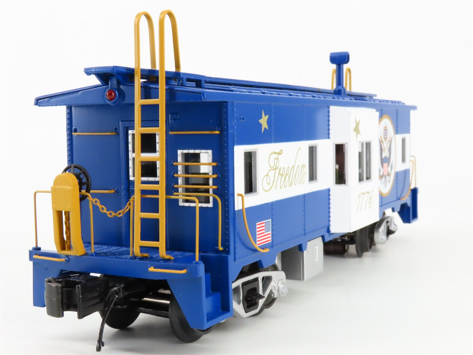 O Scale MTH 30-20433a Freedom Bay Window Caboose Lighted Factory Interior RTR