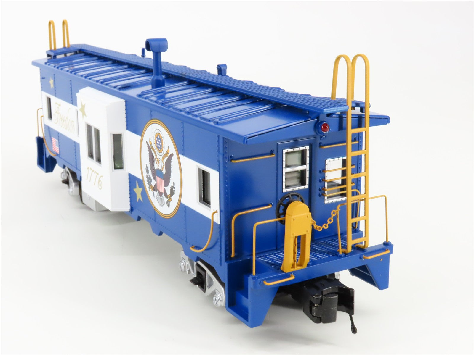 O Scale MTH 30-20433a Freedom Bay Window Caboose Lighted Factory Interior RTR