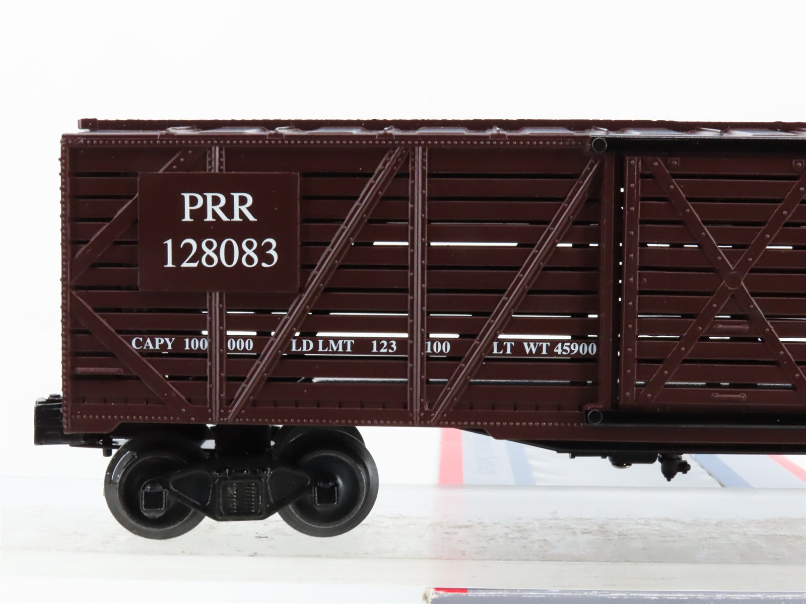 O Scale Williams 47401 PRR Pennsylvania 40' Stock/Cattle Car 128083 RTR