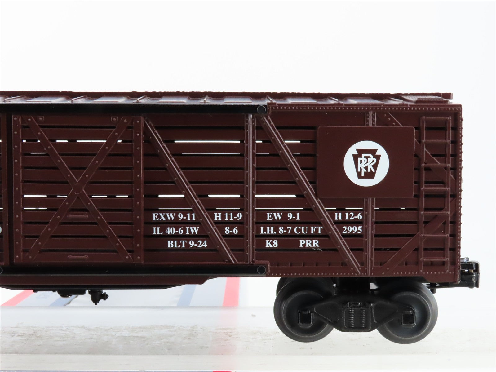 O Scale Williams 47401 PRR Pennsylvania 40' Stock/Cattle Car 128083 RTR