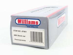 O Scale Williams 47401 PRR Pennsylvania 40' Stock/Cattle Car 128083 RTR