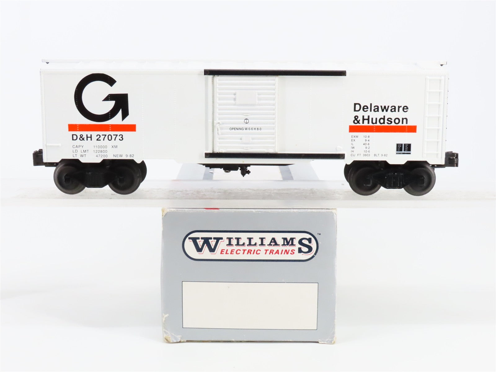 O Scale Williams D&H Delaware & Hudson 40' Box Car 27073 RTR