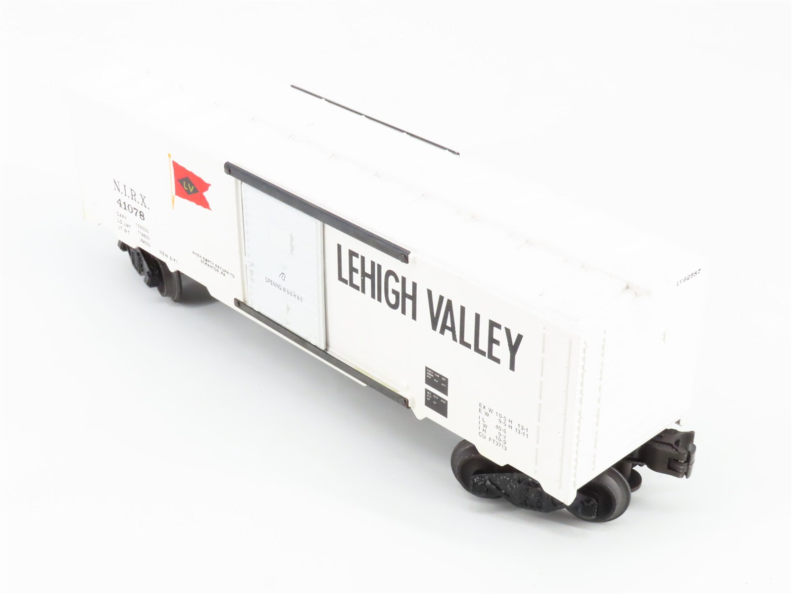 O Scale Williams NIRX Lehigh Valley 40' Box Car 41078 RTR