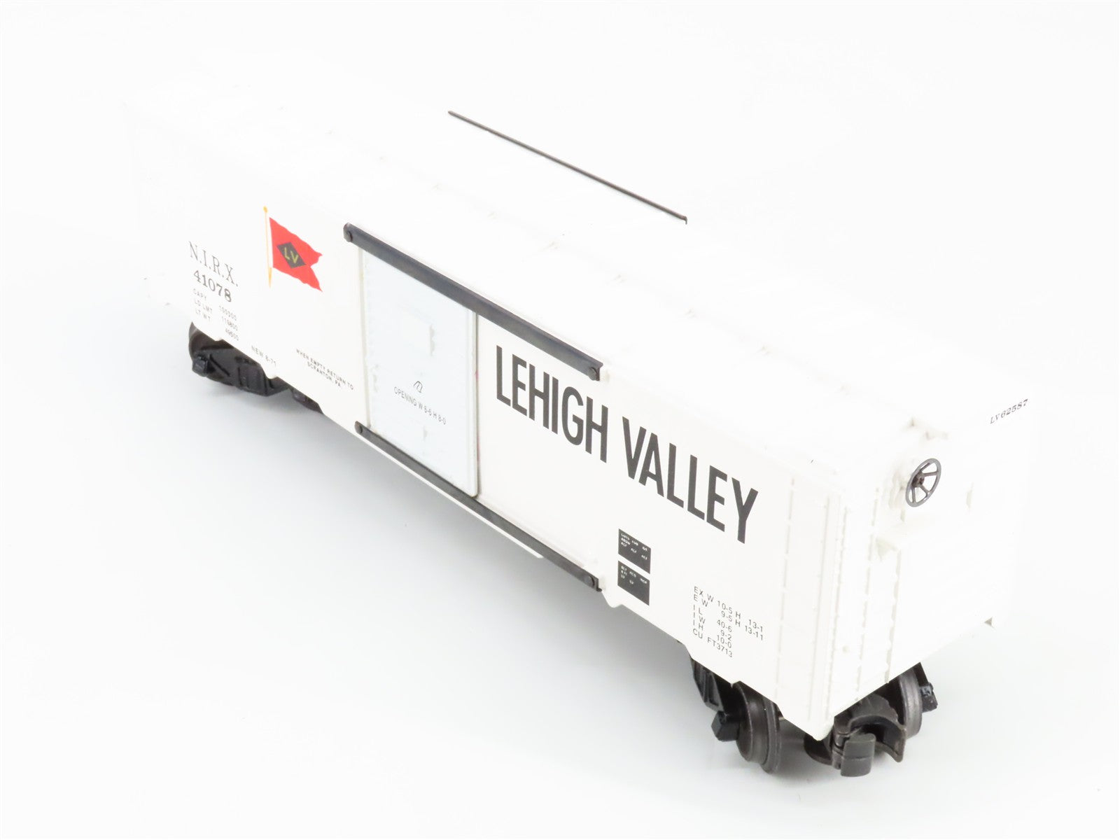 O Scale Williams NIRX Lehigh Valley 40' Box Car 41078 RTR