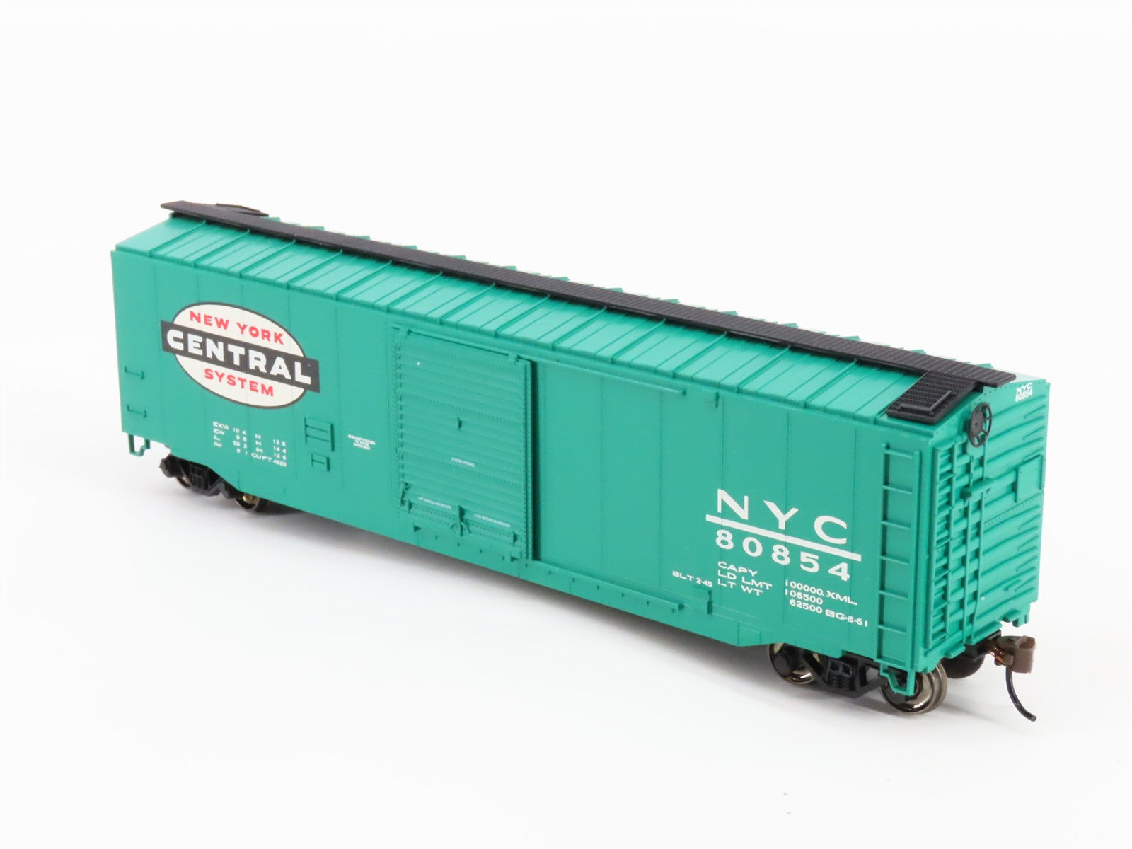 HO Scale Bachmann 19402 NYC New York Central 50' Box Car 80854 RTR