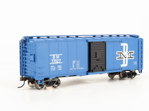 HO Scale Bachmann 17048 BM Boston & Maine 40' Box Car 77027 RTR
