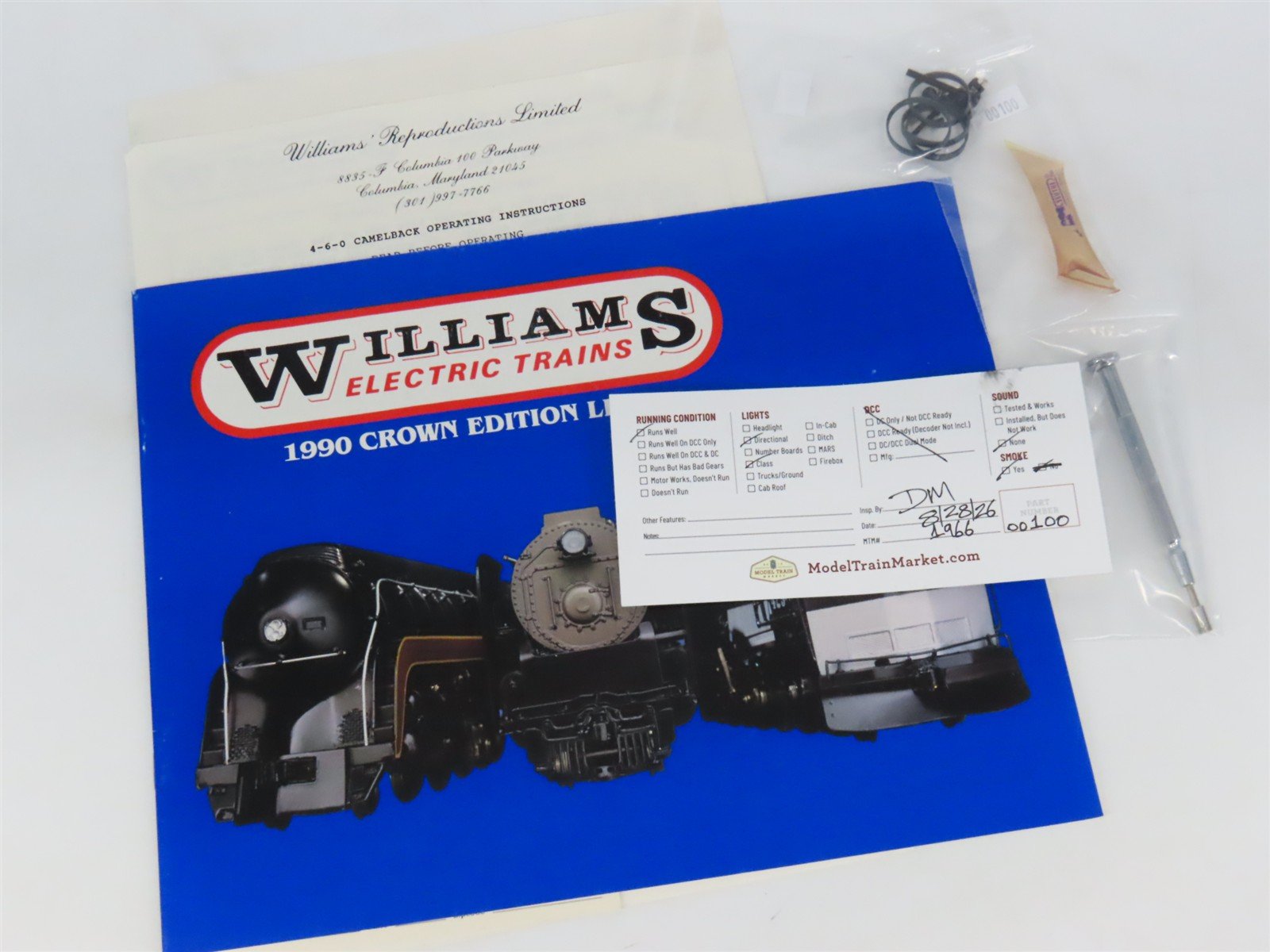 O Gauge 3-Rail Williams BRASS 5015 CNJ Jersey Central 4-6-0 Camelback Steam #631