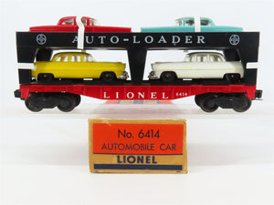 O Gauge 3-Rail Lionel Lines Postwar 6414 Evans Double-Decker Auto-Loader w/ Cars