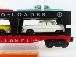 O Gauge 3-Rail Lionel Lines Postwar 6414 Evans Double-Decker Auto-Loader w/ Cars