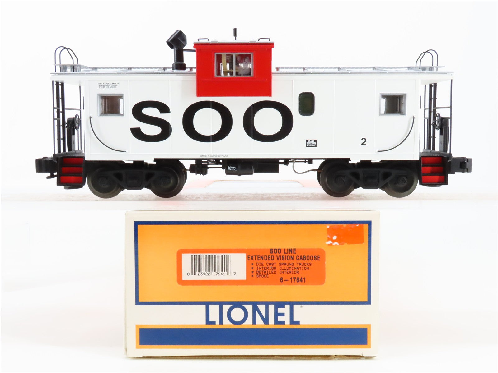 O Scale Lionel 6-17641 Soo Line Extended Vision Caboose 2 RTR