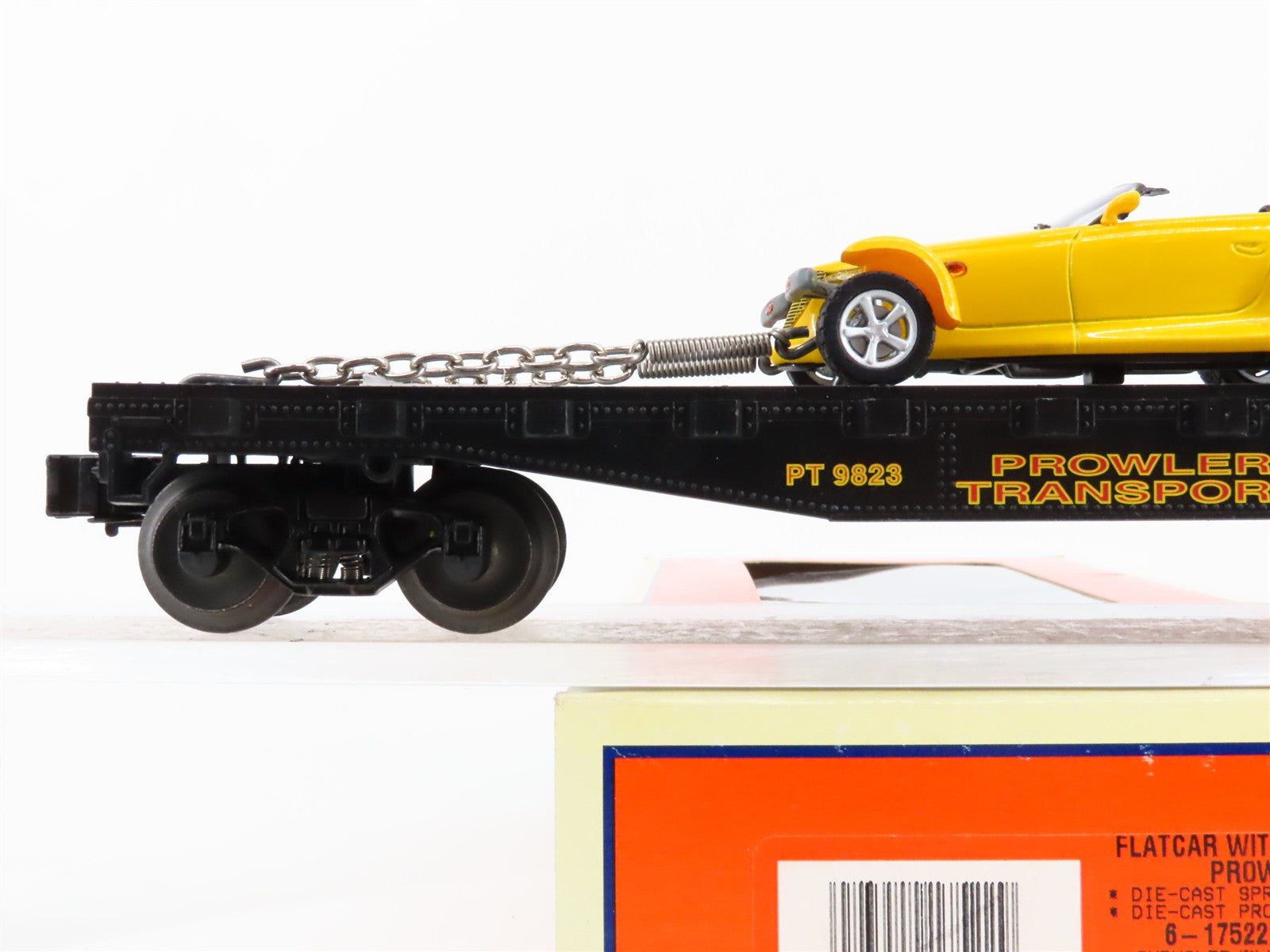 O Scale Lionel 6-17522 PT Prowler Transport Flat Car with Plymouth Prowler RTR