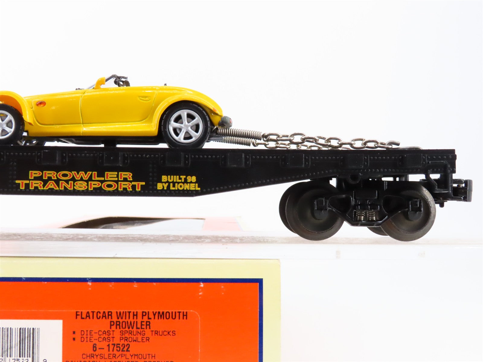 O Scale Lionel 6-17522 PT Prowler Transport Flat Car with Plymouth Prowler RTR