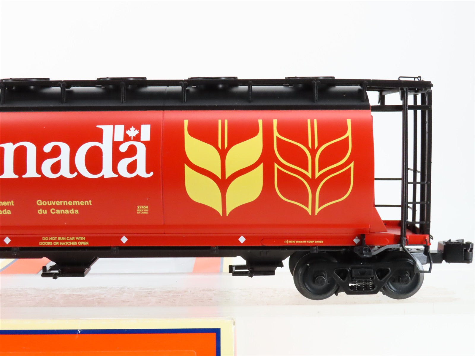 O Scale Lionel 6-27454 CPWX Government of Canada Cylindrical Hopper 607001 RTR
