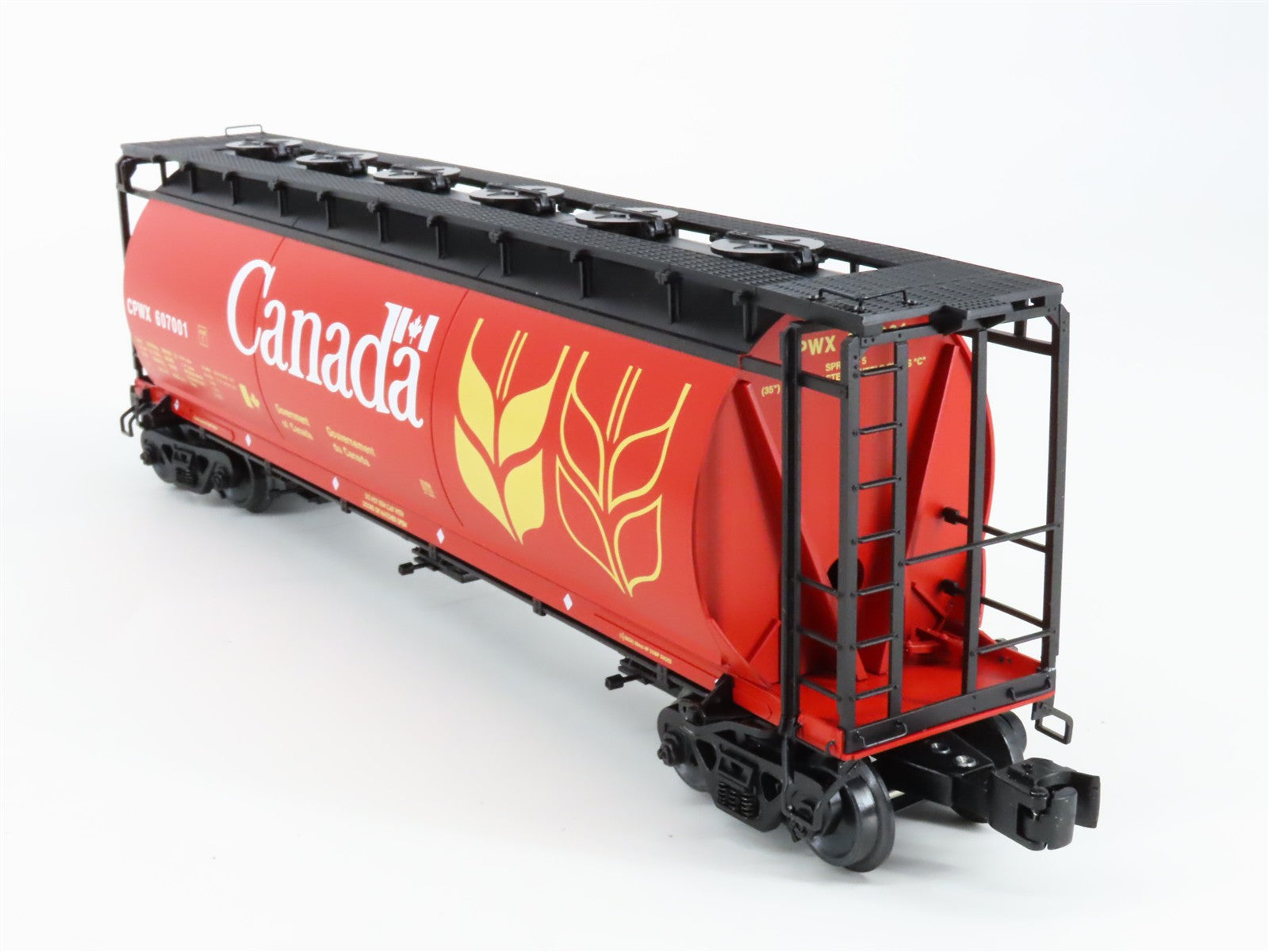 O Scale Lionel 6-27454 CPWX Government of Canada Cylindrical Hopper 607001 RTR