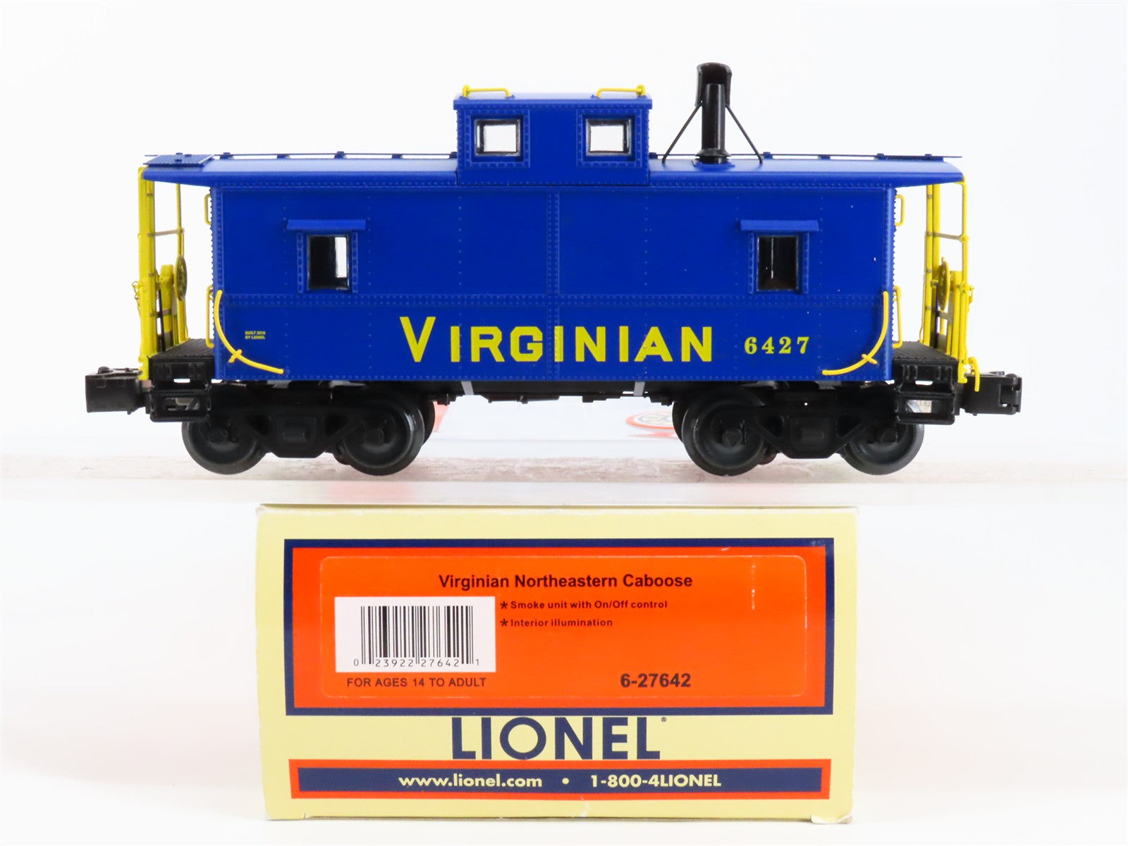 O Scale Lionel 6-27642 Virginian Northeastern Caboose Lighted 6427 RTR