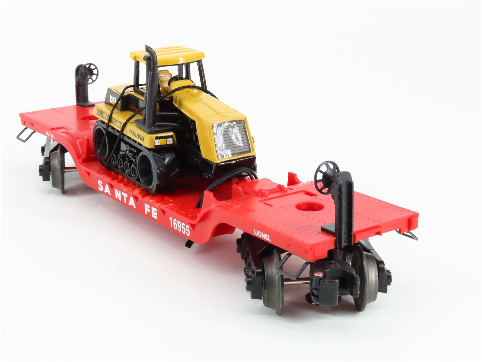 O Scale Lionel 6-16955 ATSF Santa Fe Depressed-Center Flat Car 16955 RTR
