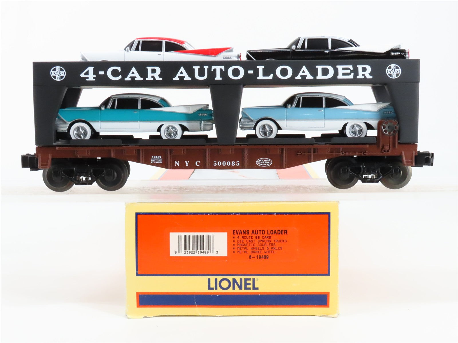 O Scale Lionel 6-19489 NYC New York Central Auto Carrier 500085 RTR