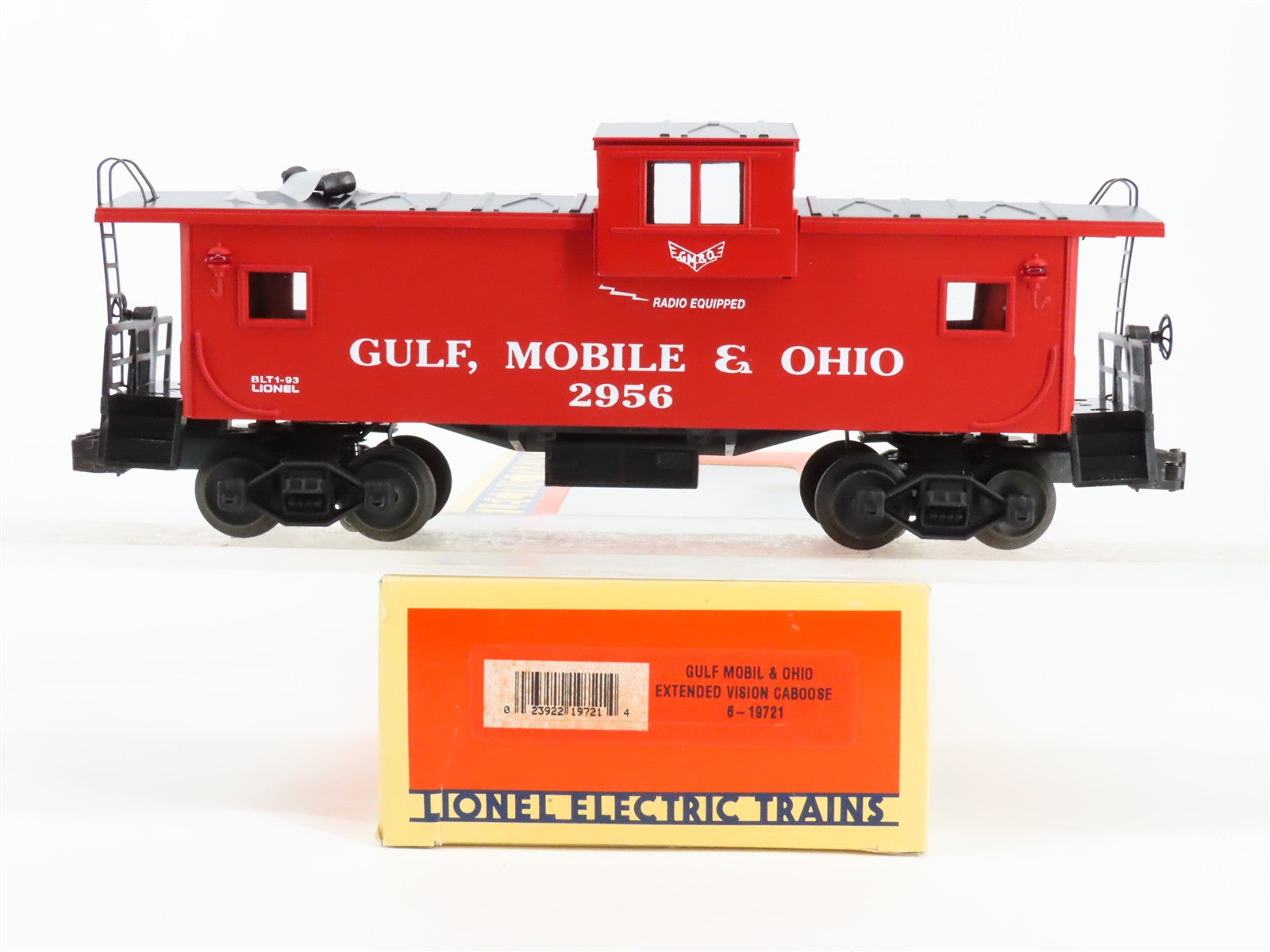 O Scale Lionel 6-19721 Gulf, Mobile & Ohio Extended Vision Caboose Lighted RTR