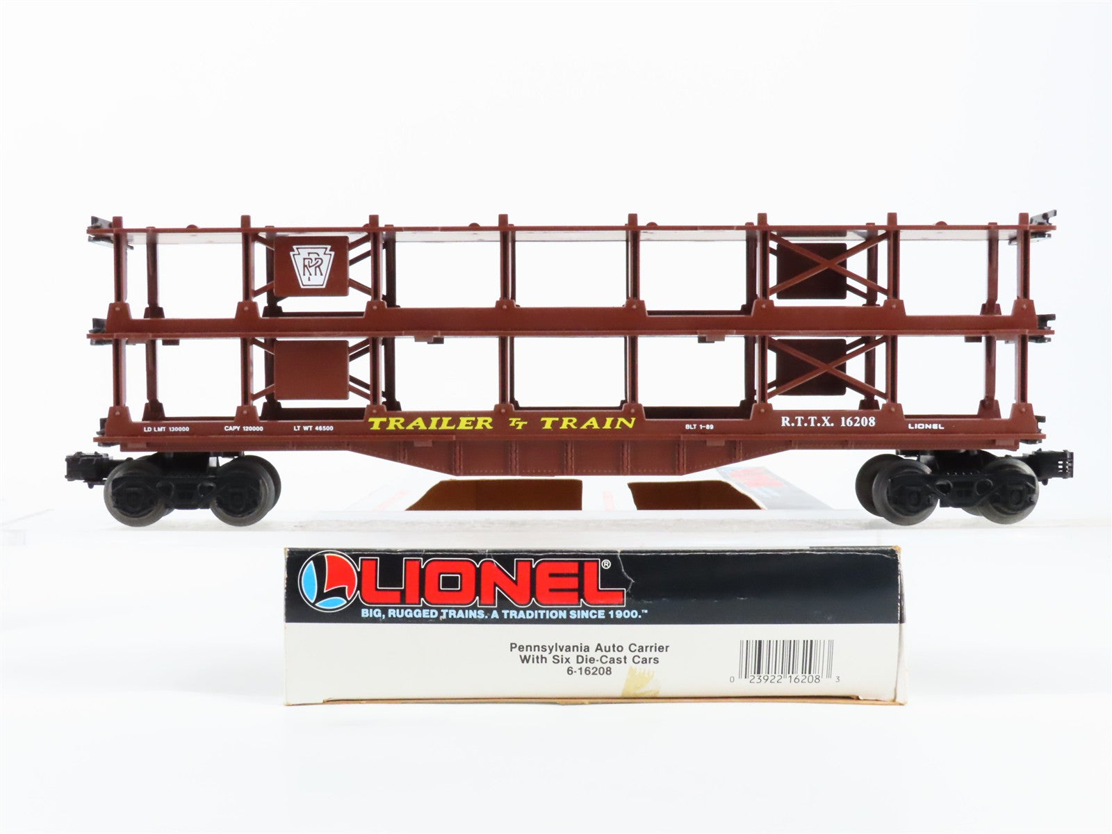 O Scale Lionel 6-16208 RTTX Pennsylvania Auto Carrier 16208 RTR