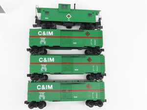 O Scale Lionel 6-18556 CIM Chicago & Illinois Midland Freight Car 4-Pack RTR