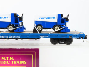 O Gauge 3-Rail MTH 20-98642 GTW Grand Trunk Western Flat Car #303698 w/ Zambonis