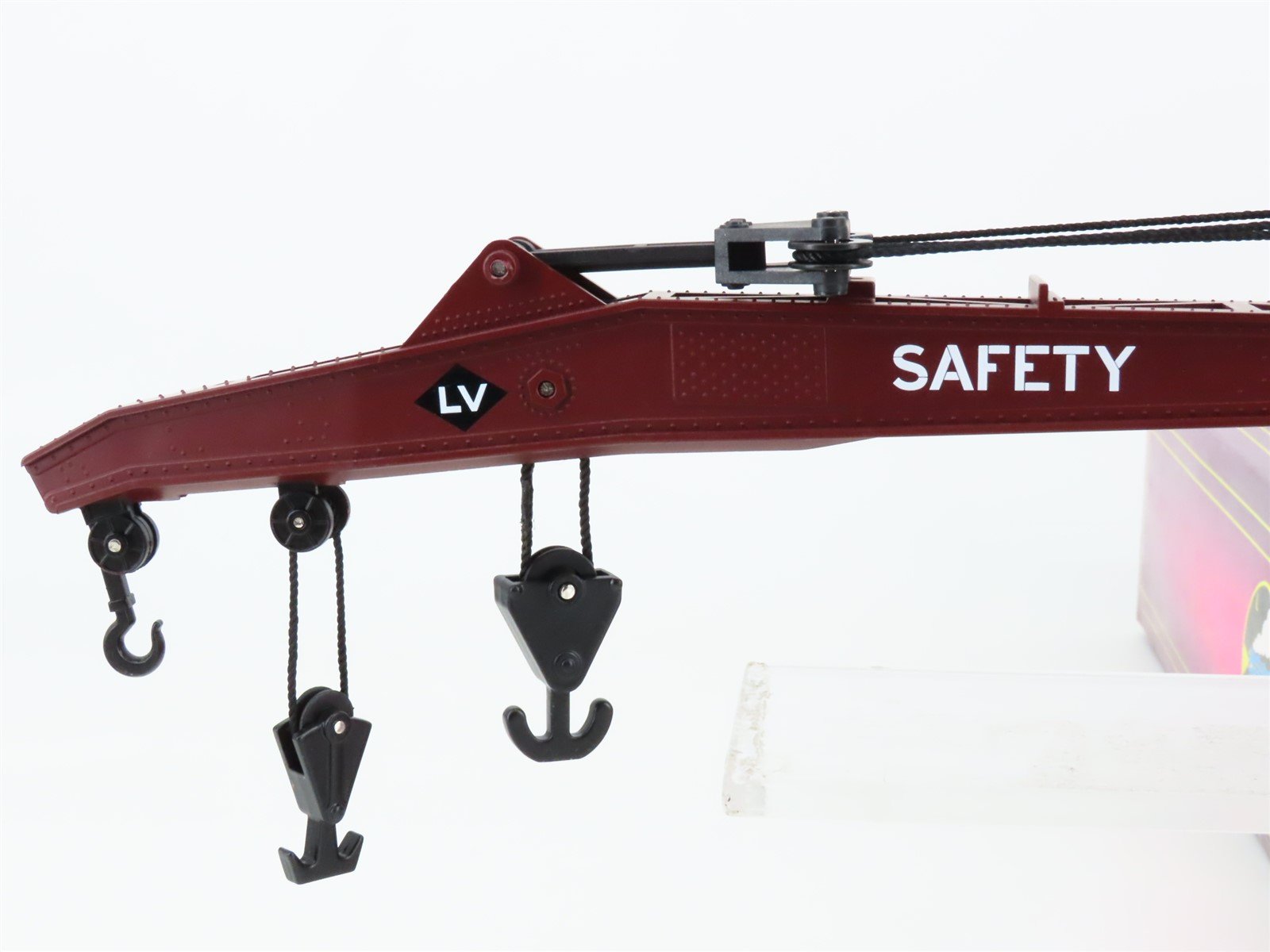 O Gauge 3-Rail MTH 20-98221 LV Lehigh Valley Railroad Crane Car #96553
