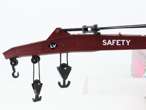 O Gauge 3-Rail MTH 20-98221 LV Lehigh Valley Railroad Crane Car #96553