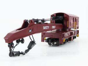 O Gauge 3-Rail MTH 20-98221 LV Lehigh Valley Railroad Crane Car #96553