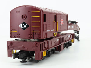 O Gauge 3-Rail MTH 20-98221 LV Lehigh Valley Railroad Crane Car #96553
