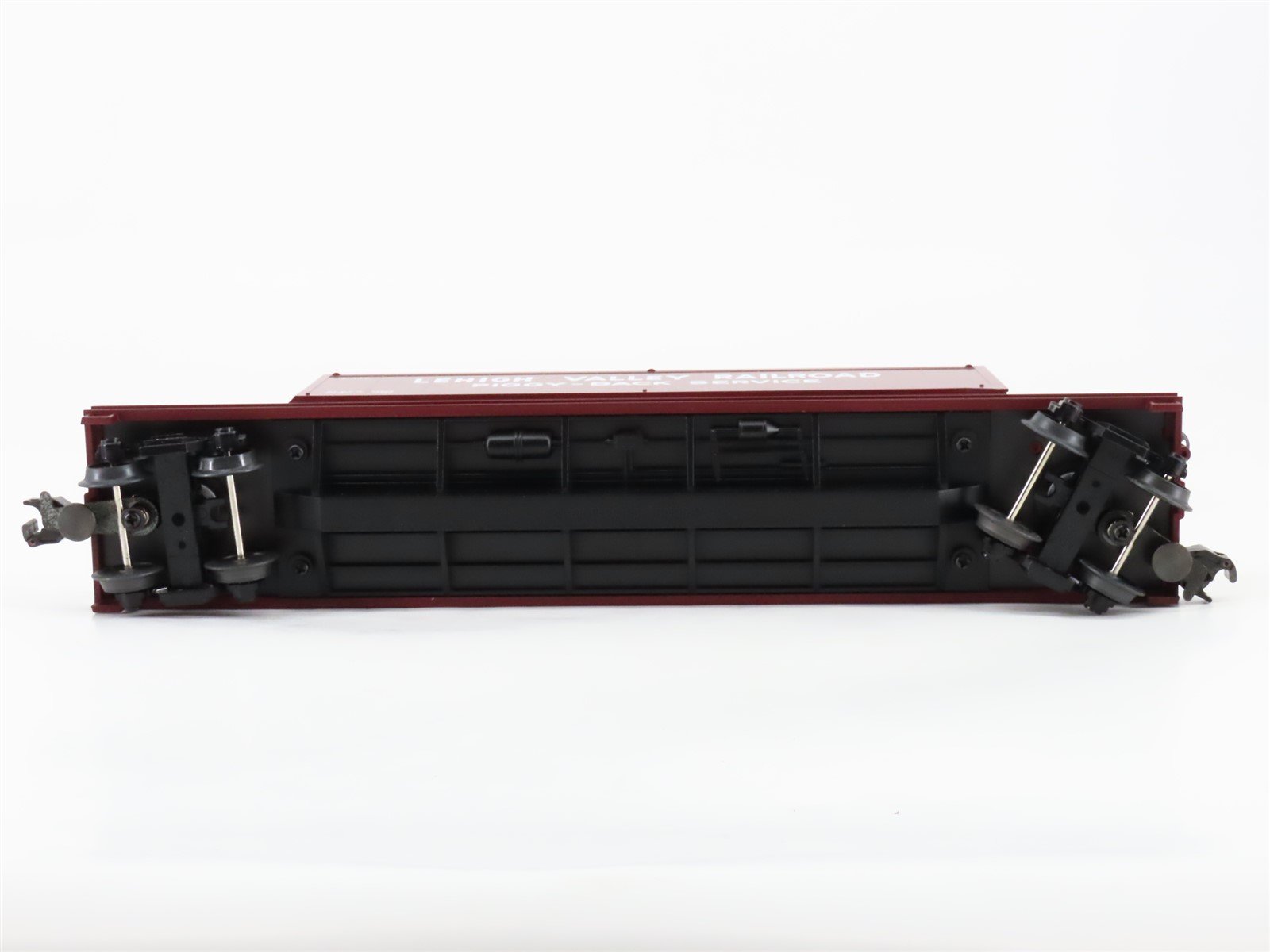 O Gauge 3-Rail MTH 20-90030C LV Lehigh Valley Flat Car #10038 w/ 40' Trailer