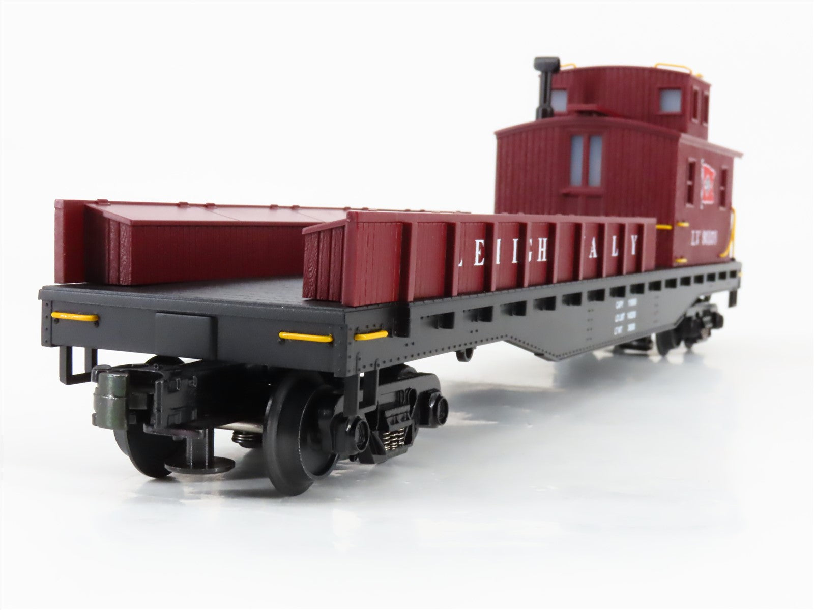 O Gauge 3-Rail MTH 20-98223 LV Lehigh Valley Crane Tender #93156 - Lighted