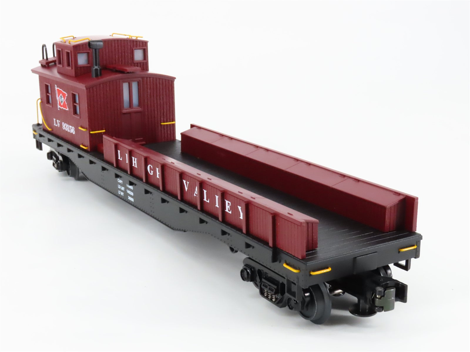 O Gauge 3-Rail MTH 20-98223 LV Lehigh Valley Crane Tender #93156 - Lighted