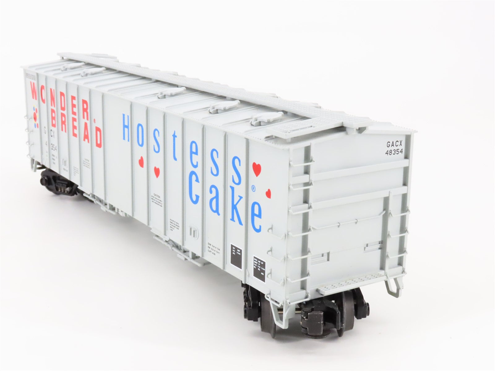 O Gauge 3-Rail MTH 20-97426 GACX Wonder Bread 50' Airslide 2-Bay Hopper #48354