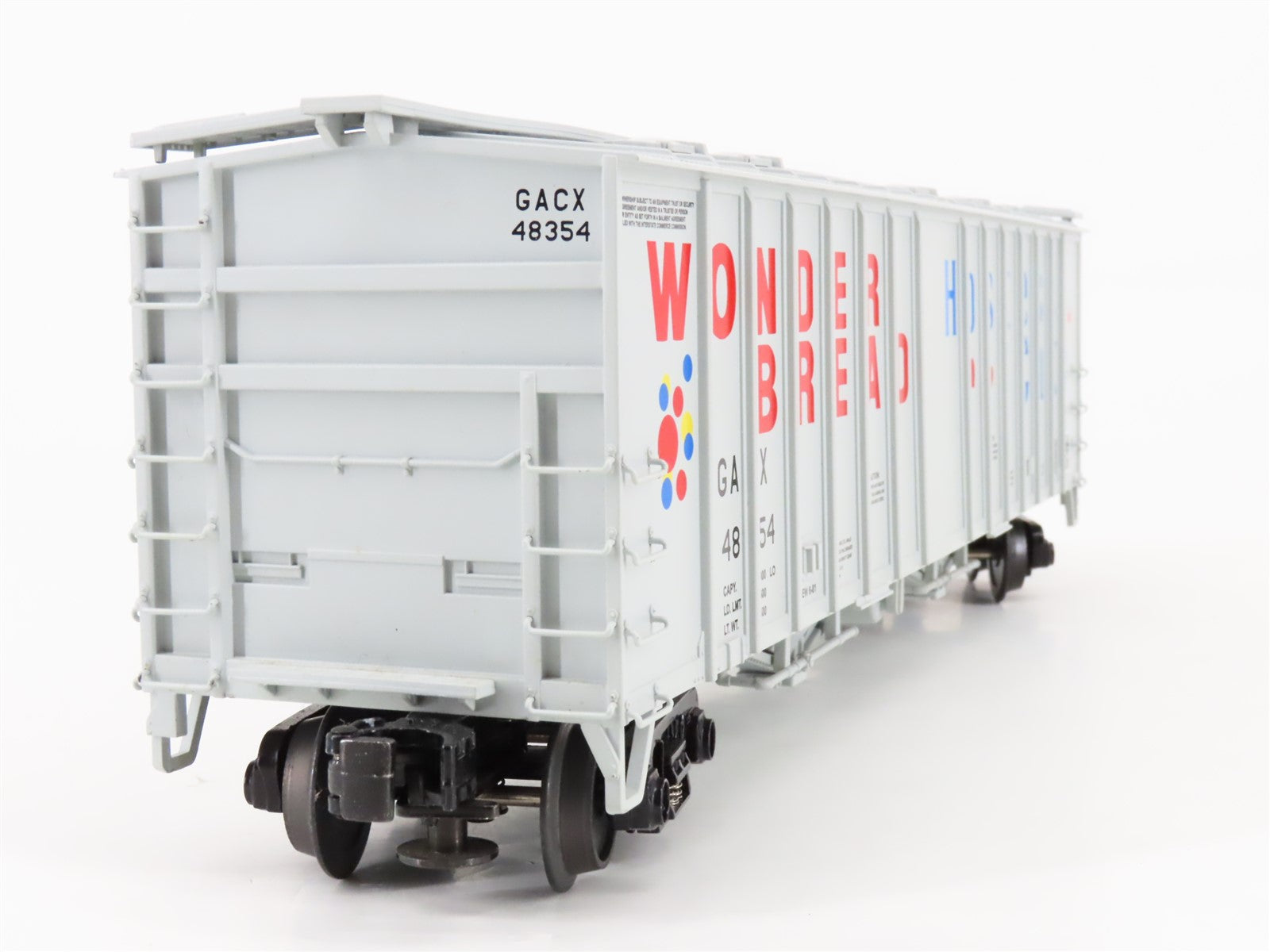O Gauge 3-Rail MTH 20-97426 GACX Wonder Bread 50' Airslide 2-Bay Hopper #48354